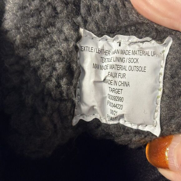 All in Motion Girl’s Shay Zip Lace-Up Winter Boots Gray/Pink - Size 1 - Picture 15 of 15